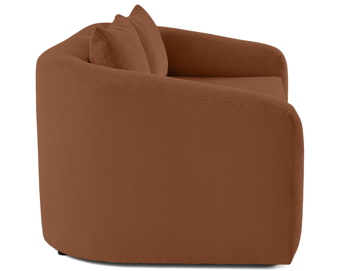 Canapé convertible déplimousse 2 places en velours texturé Nuvia