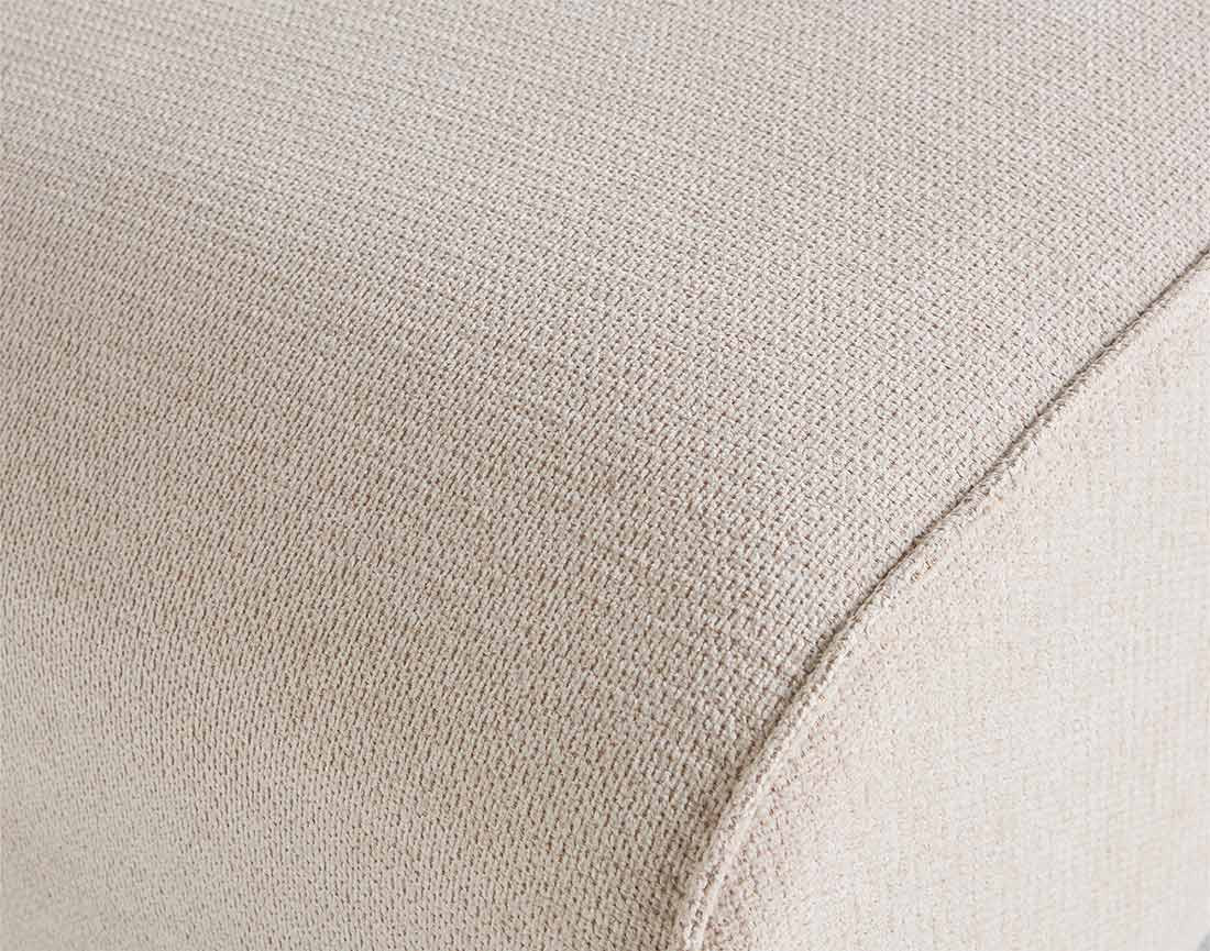 Module d'assise sans accoudoirs en tissu texturé Suaro