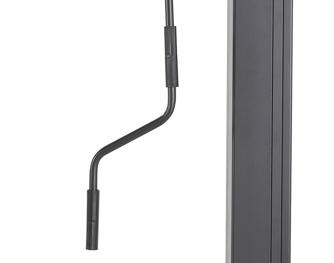 Pergola bioclimatique en aluminium 3x3m gris anthracite Cherry