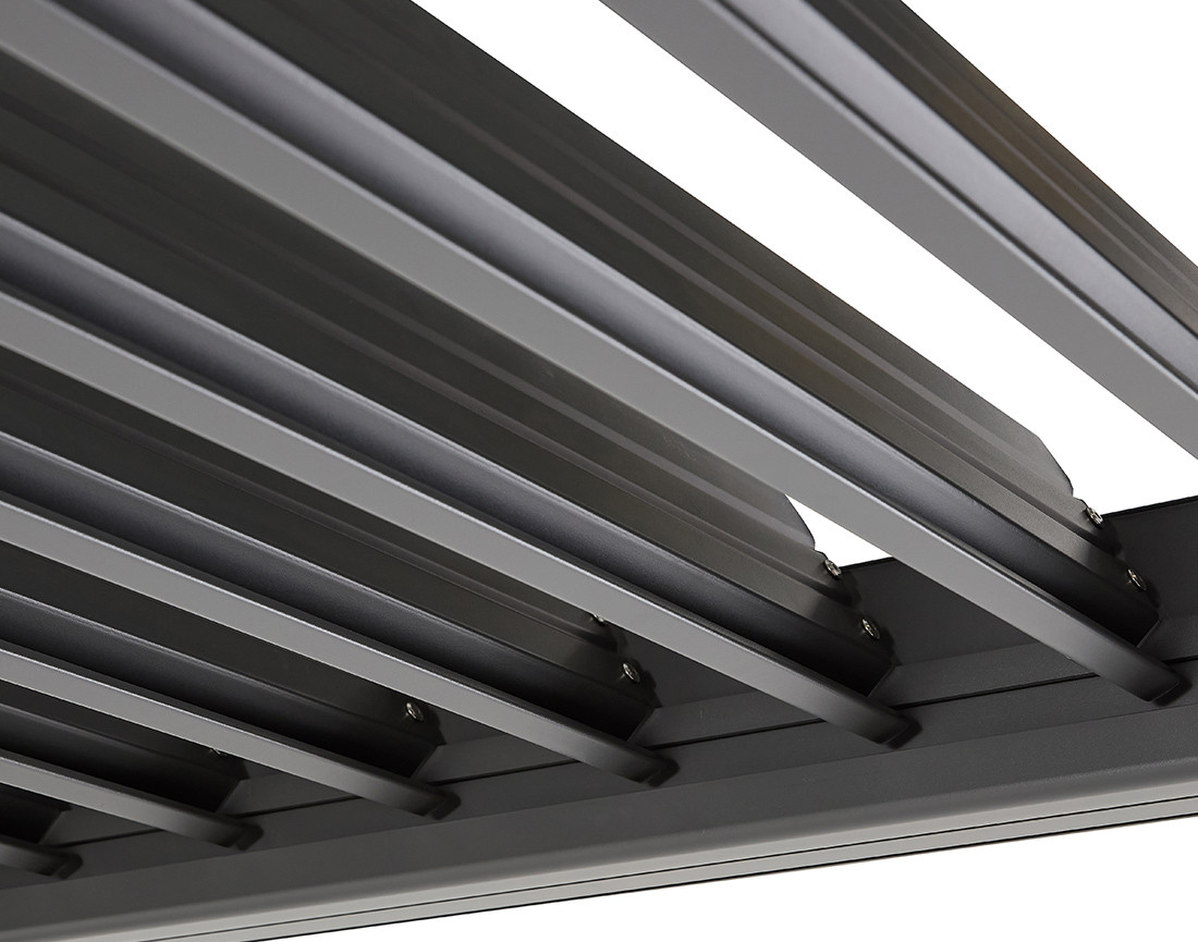 Pergola bioclimatique en aluminium 3x3m gris anthracite Cherry