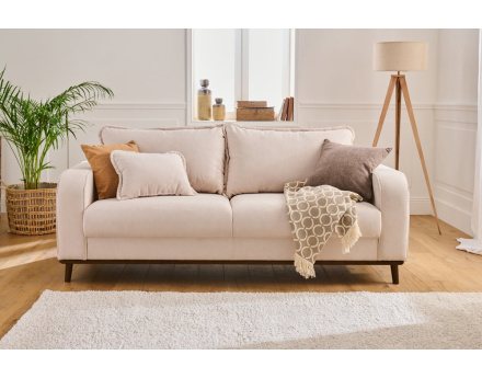 Canapé 3 places en velours côtelé Albane