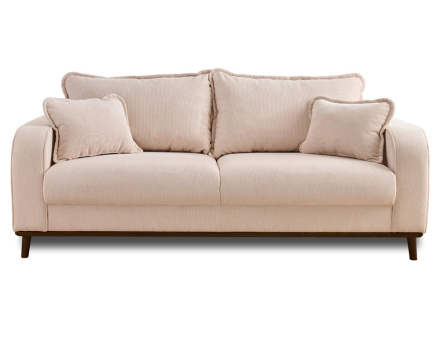 Canapé 3 places en velours côtelé Albane