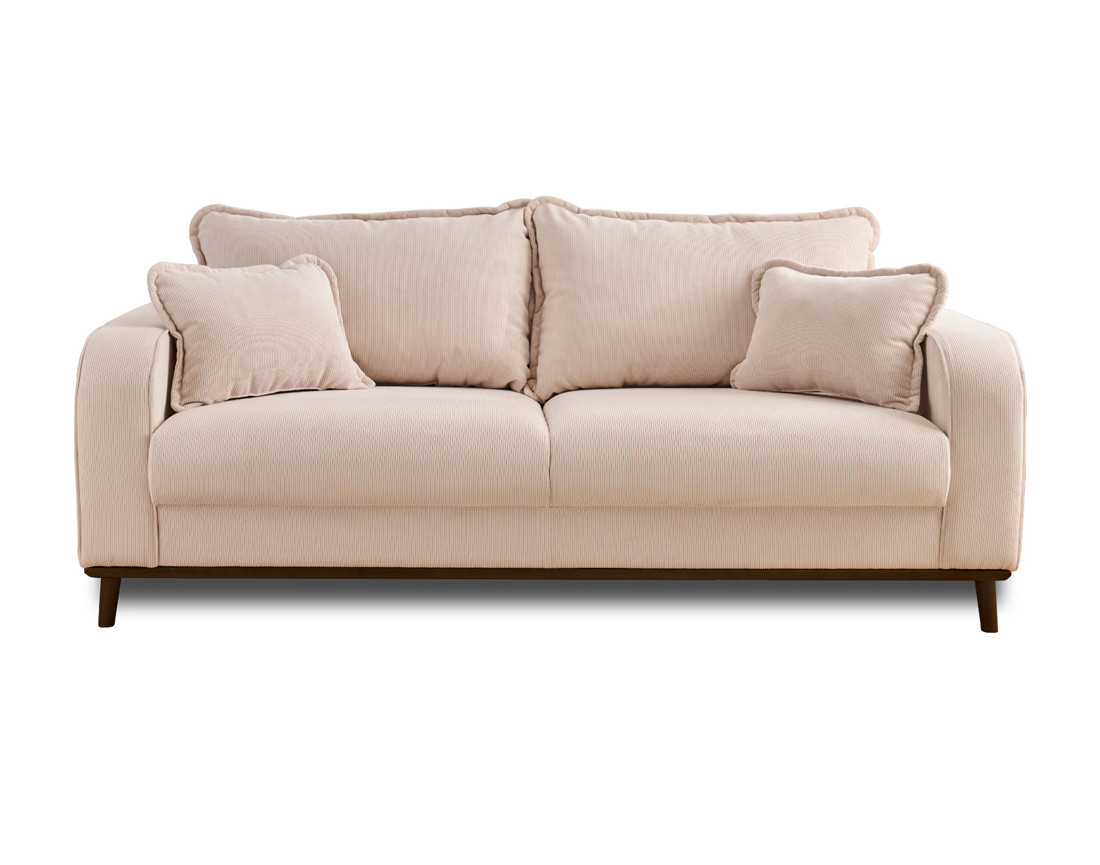Canapé 3 places en velours côtelé Albane