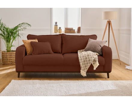 Canapé 3 places en velours côtelé Albane