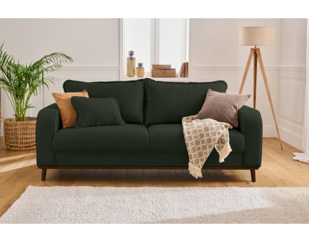 Canapé 3 places en velours côtelé Albane