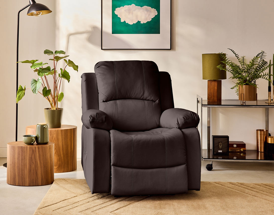 Fauteuil relax électrique en simili Armand