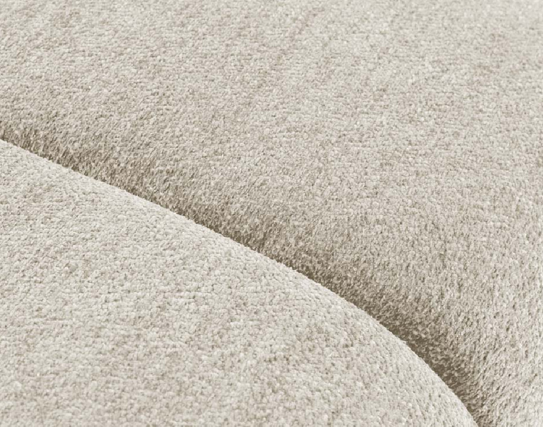 Canapé d'angle gauche 4 places en tissu texturé Curtis