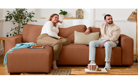                     Canapé bouclette pas cher | Best Mobilier
                 