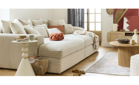                     Canapé assise profonde XXL ultra moelleuse | Best Mobilier
                 